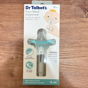 NWT Dr. Talbot's Paci-Med Dispenser 0M +